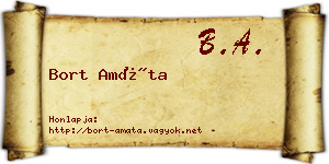 Bort Amáta névjegykártya